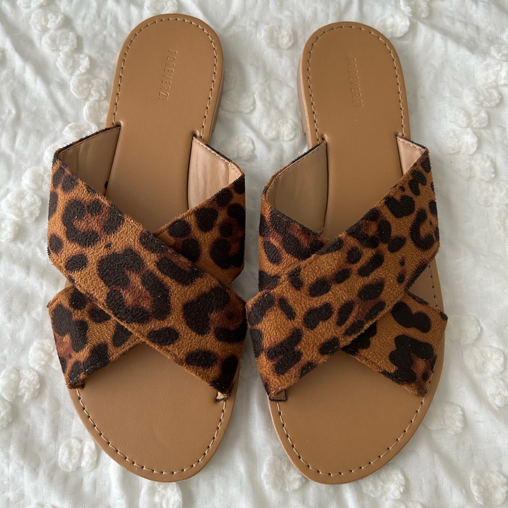 Forever 21 Cheetah Print Sandals